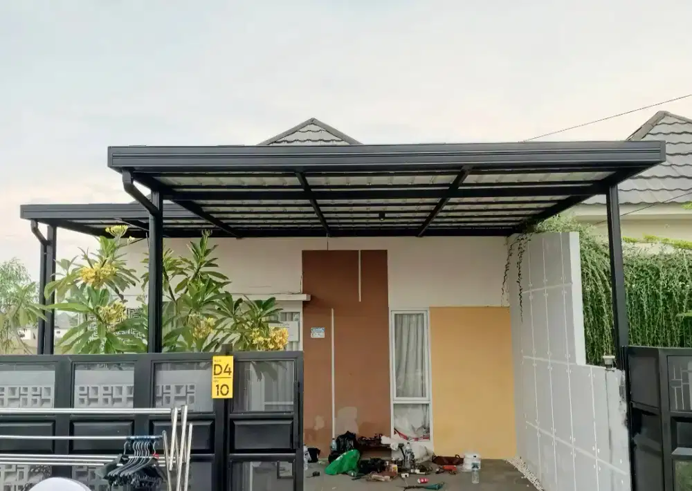 Pasang kanopi baja ringan