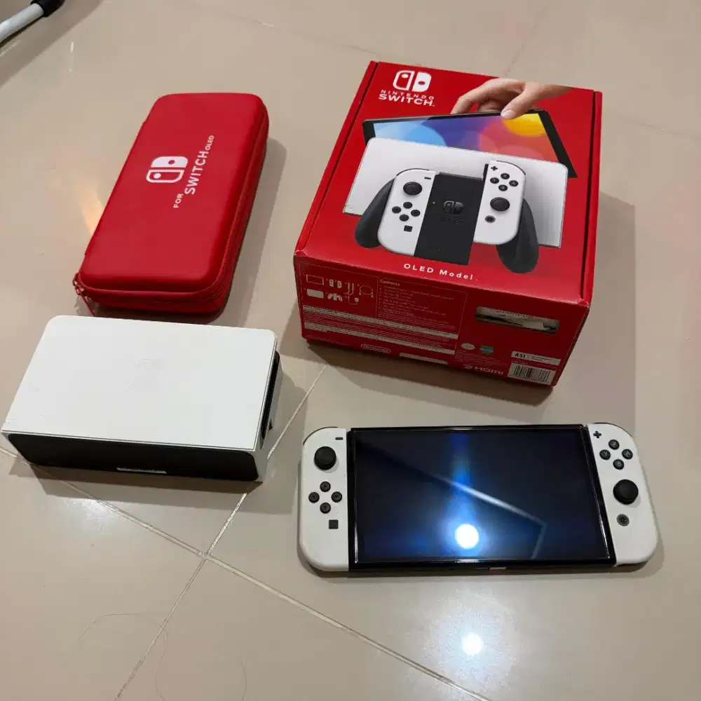 Nintendo switch oled 256g white full game