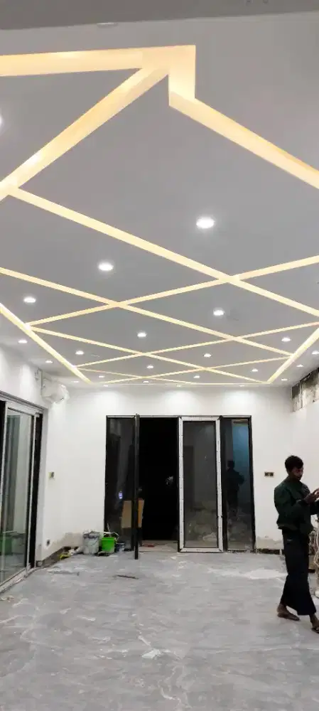 Tukang pasang plafon gypsum dan partisi gypsum,ewah minimalis rapi