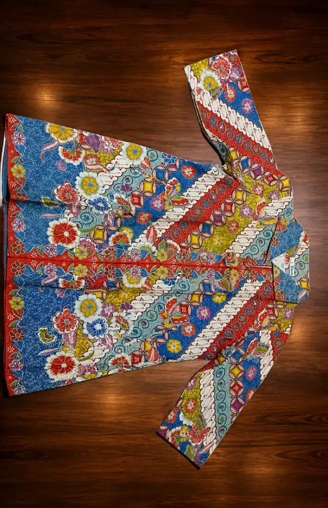 Dress Batik Orange mewah