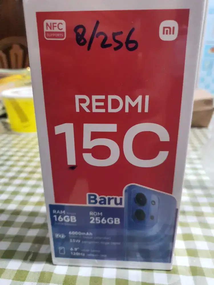Redmi 15C 8/256 garansi resmi 15 bulan no repack