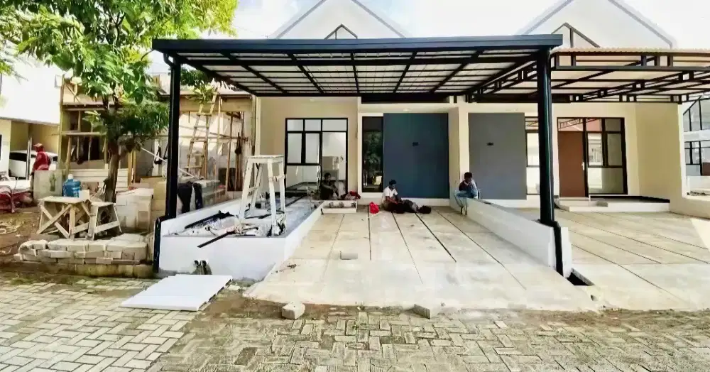 Pasang kanopi baja ringan