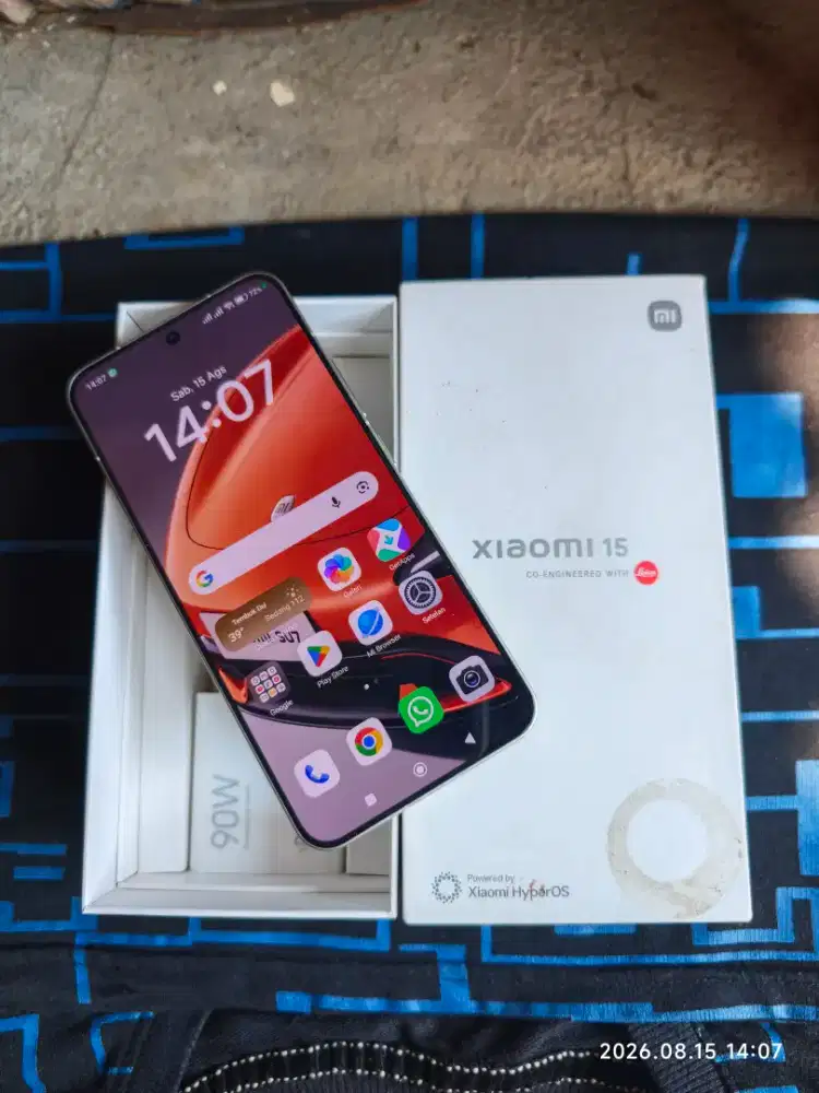Xiaomi 15 12/256 Fullset ori segel mulus no minus istimewa