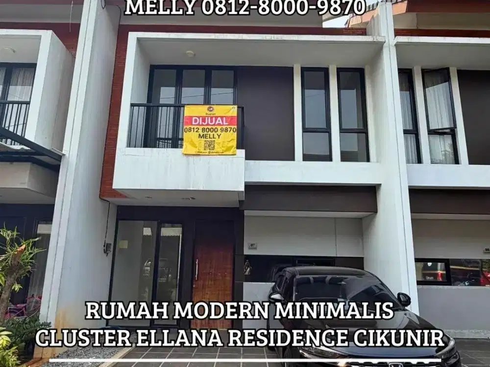Rumah 2 Lantai Modern Minimalis Cluster Ellana Residence CIkunir Bekasi