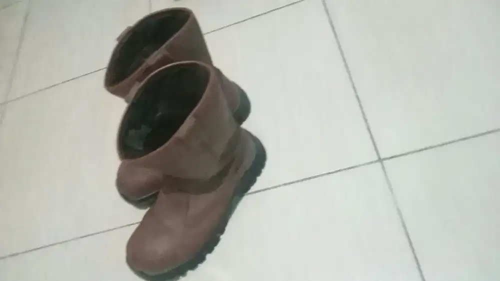 Sepatu Safety Cheetah 7288C Size 43 Cokelat - Sol Anti Slip