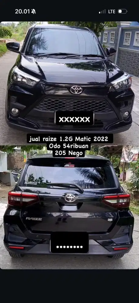 jual raize 1.2G Matic 2022