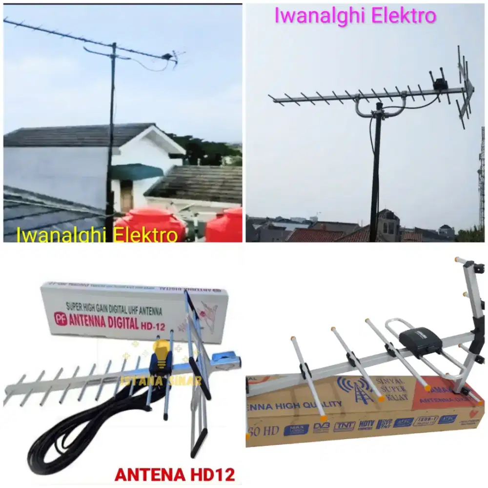Iwanalghi Elektro Agen Toko ahli jasa instalasi pasang antena tv