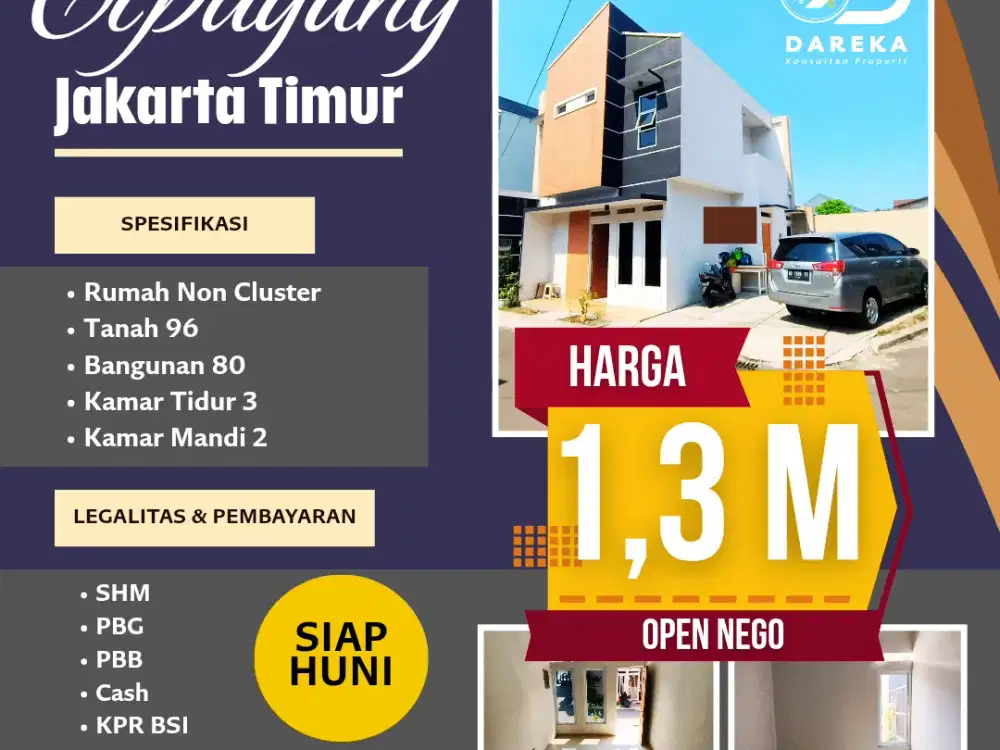 Dijual Rumah Siap Huni Cipayung Jakarta Timur