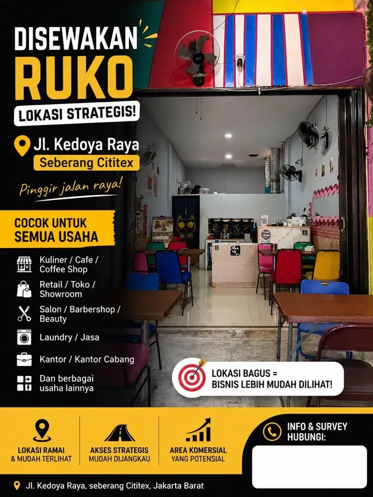 Sewa Ruko Pinggir Jalan
