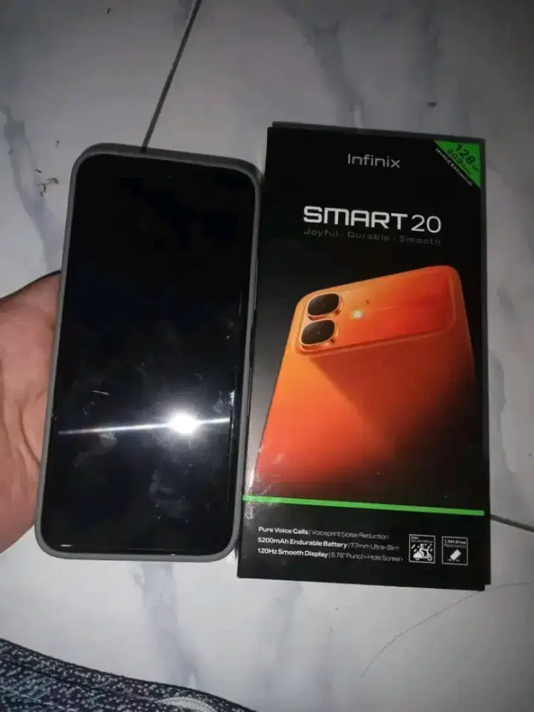 Infinix smart 20 ram 4/128 fullset mulus baru 1bulan