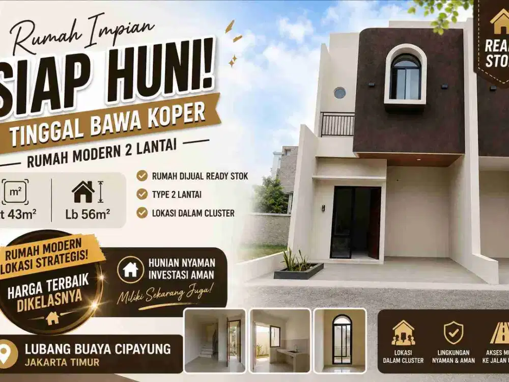 Rumah Ready Stock di Cipayung Jakarta Timur