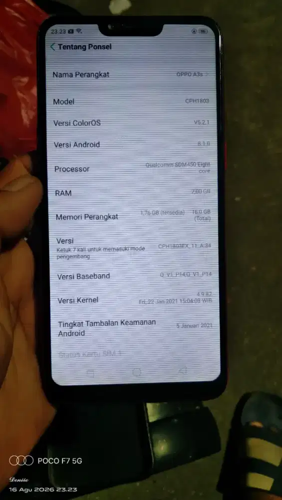 OPPO A3S RAM 2/16 4G