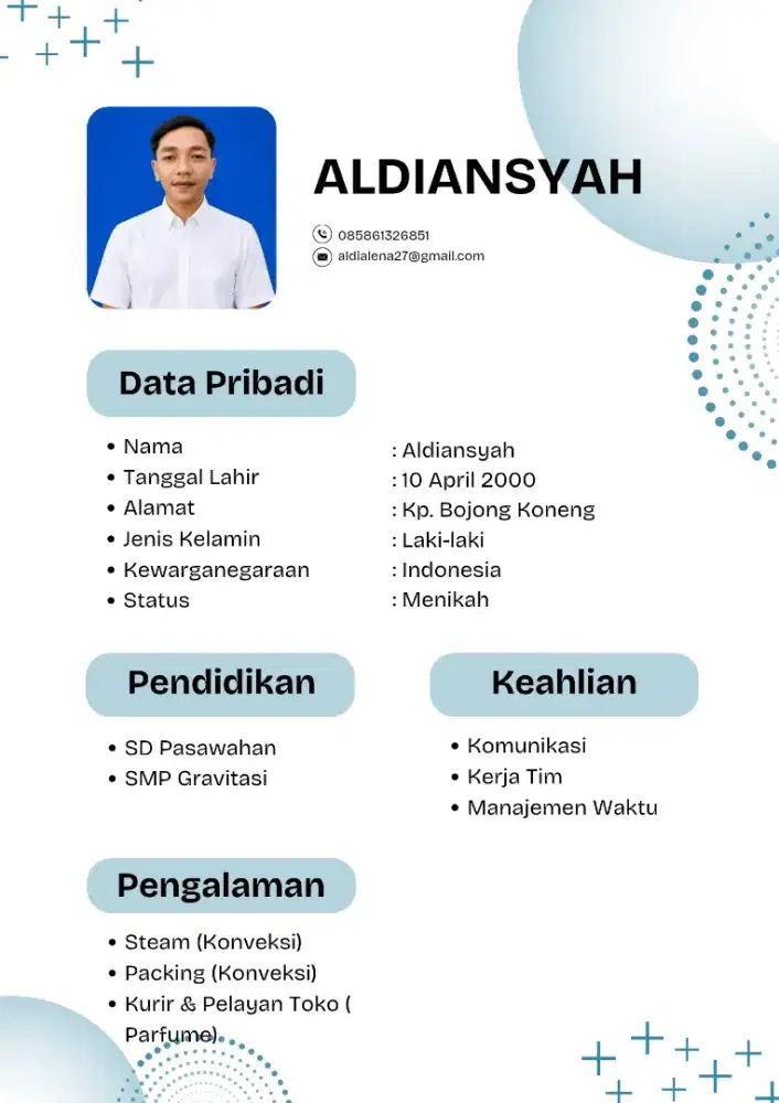 Lagi butuh pekerjaan