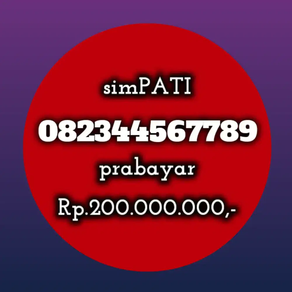 NOMOR CANTIK SIMPATI 44567789
