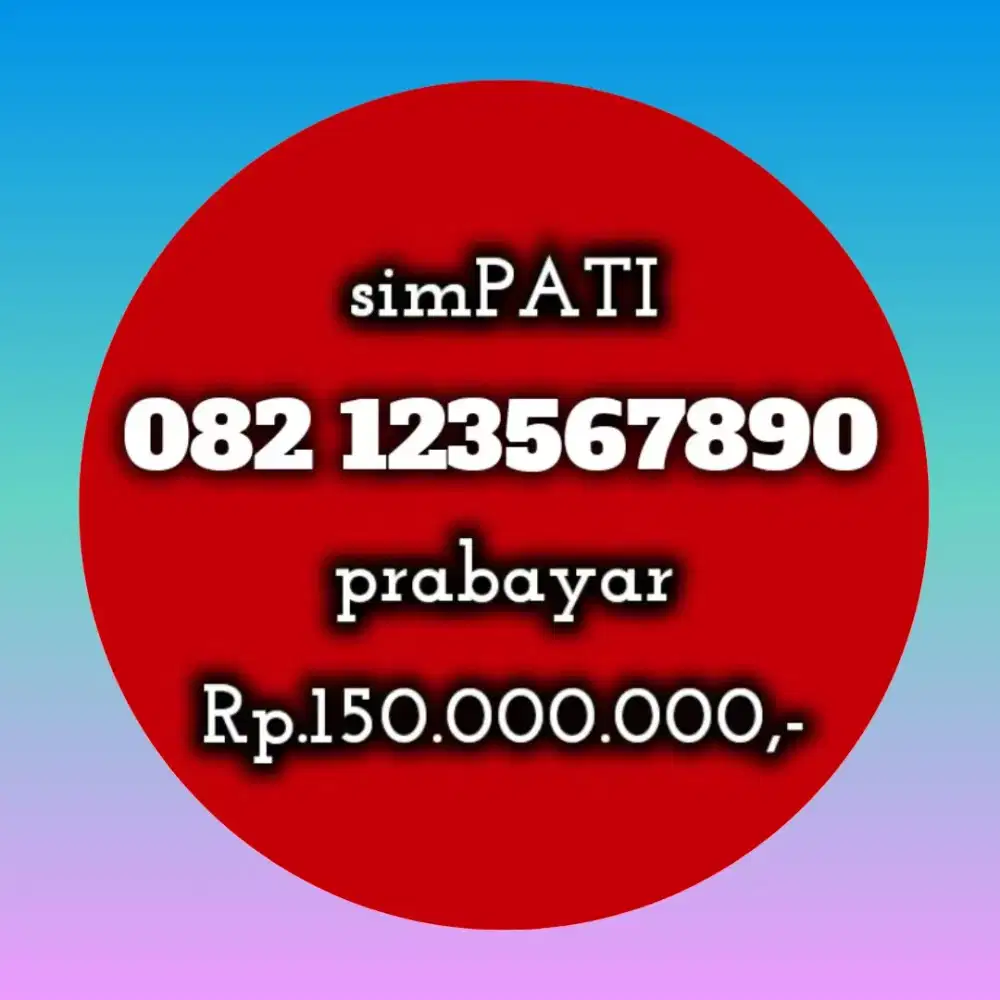 NOMOR CANTIK SIMPATI 23567890