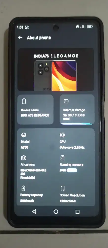 Inoi A75 Elegance 8/512