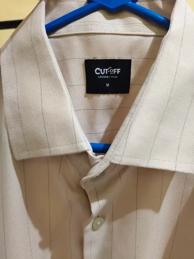 KEMEJA STRIPE BEIGE