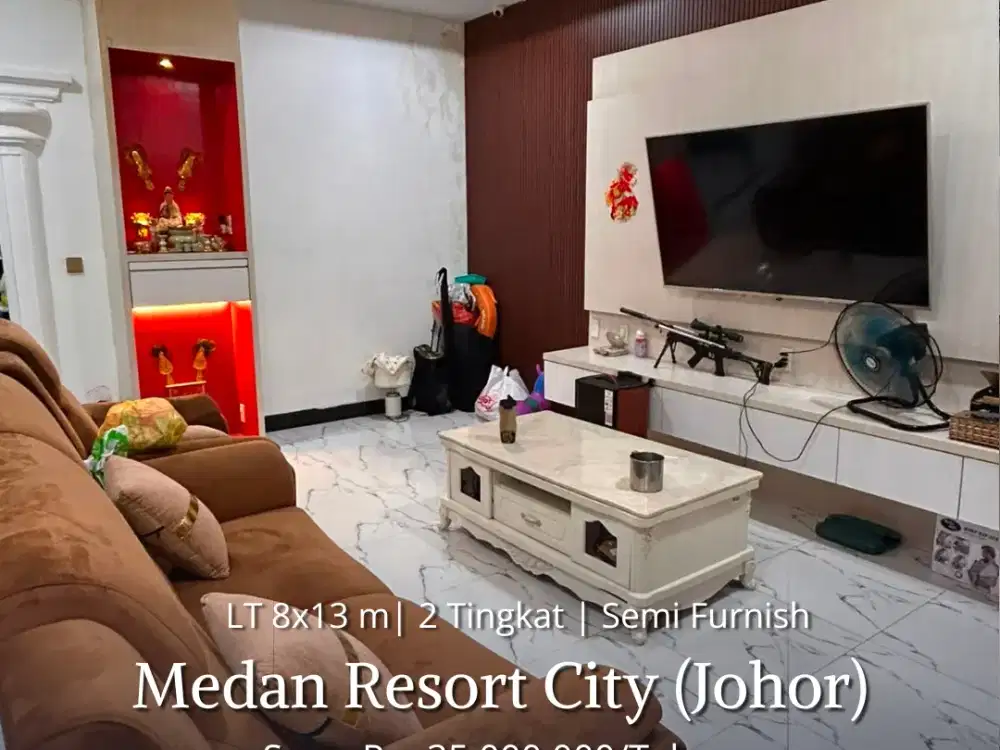 Disewa Rumah Komplek Medan Resort City Merci Amsterdam Semi Furnish