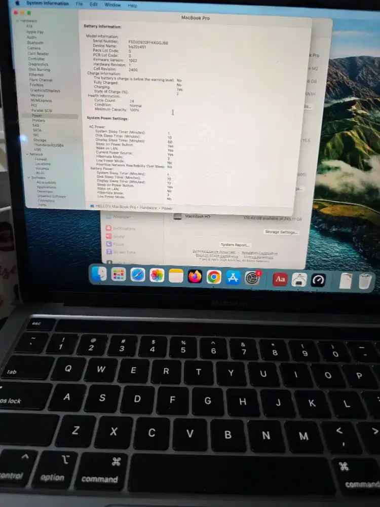 DIJUAL MACBOOK PRO M2 13 2022 - MULUS, CYCLE

COUNT CUMA 24!