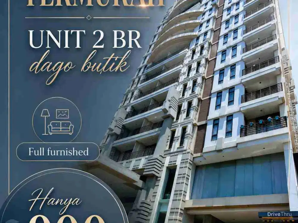 2 BR 80 m2 Lt 3 !! Apartemen Dago Butik Bandung