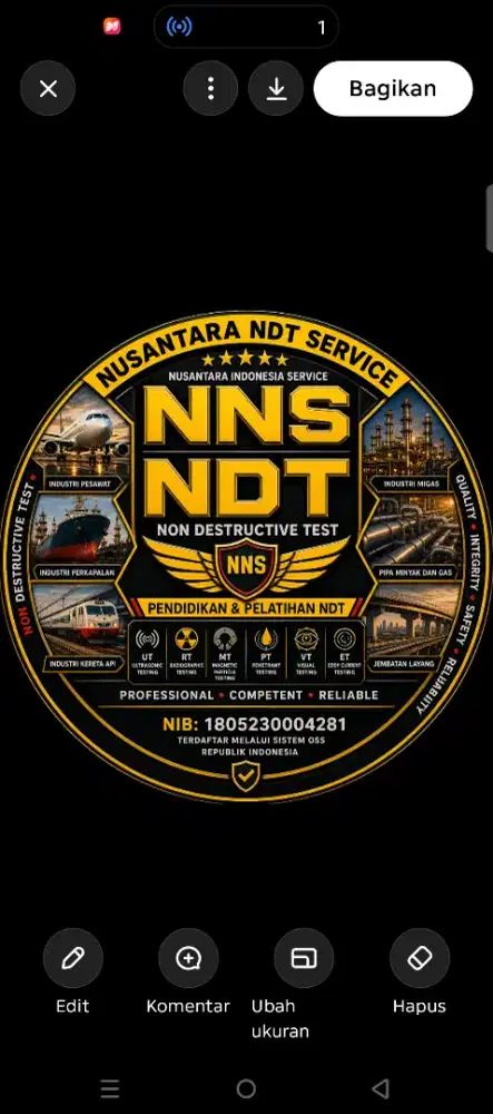 JASA PENDIDIKAN PERAIAPAN NDT