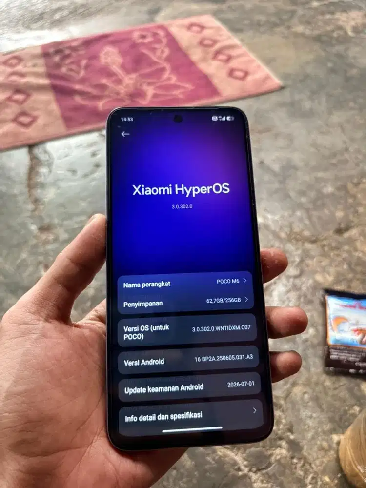 Poco m6 4g 8/256 batangan