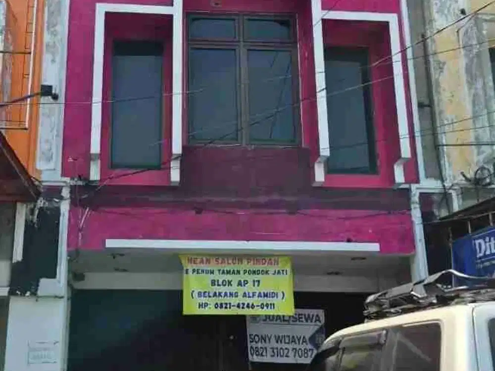 Dijual ruko hadap jalan raya pondok jati sepanjang