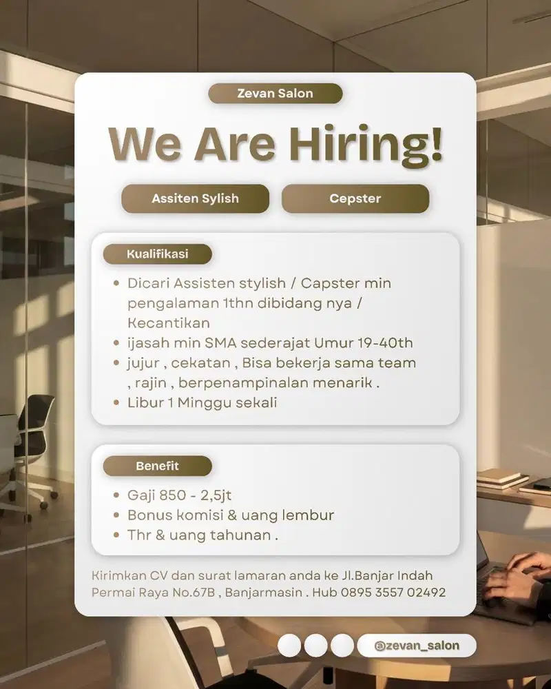 Lowongan Kerja Salon Kecantikan