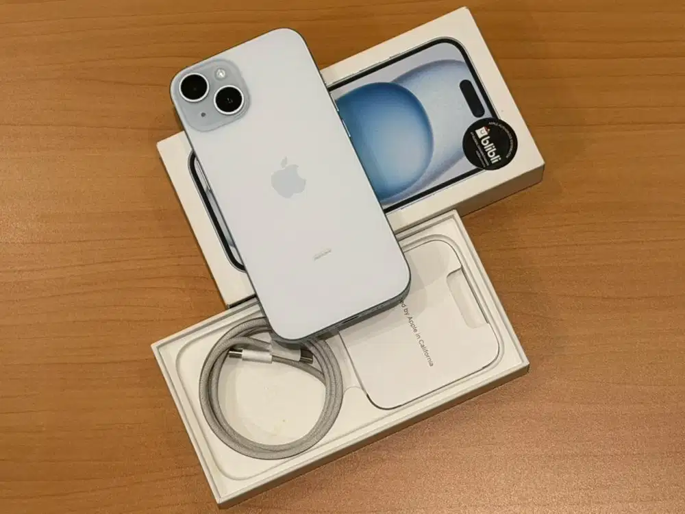 iPhone 15 128GB iBox BH100% Pemakaian 1 Bulan