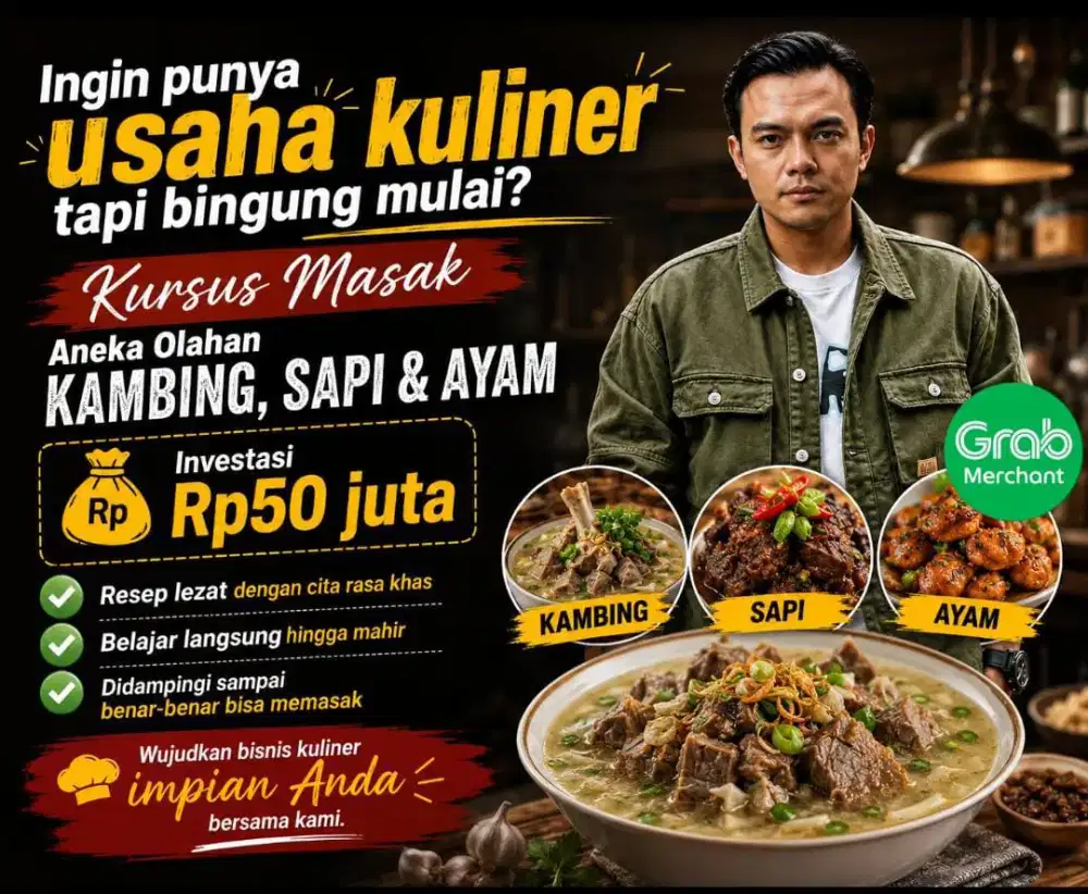 Jasa Kursus Memasak Olahan Kambing & Sapi