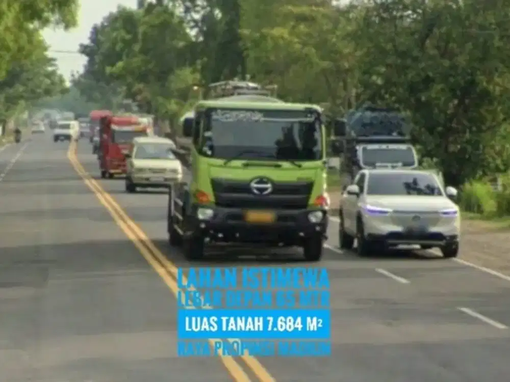 (AD) Tanah LD 65 mtr, Sltn Gerbang Tol MADIUN, Lokasi Berkelas