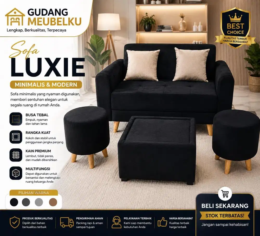 Sofa ruang tamu minimalis modern