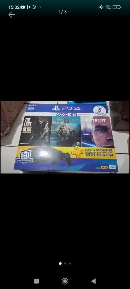 Dijual 1 paket ps4 slim seperti di foto tersebut dan tv LG 32LD310-TA