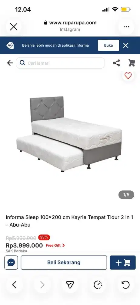 Kasur Informa 2 in 1
