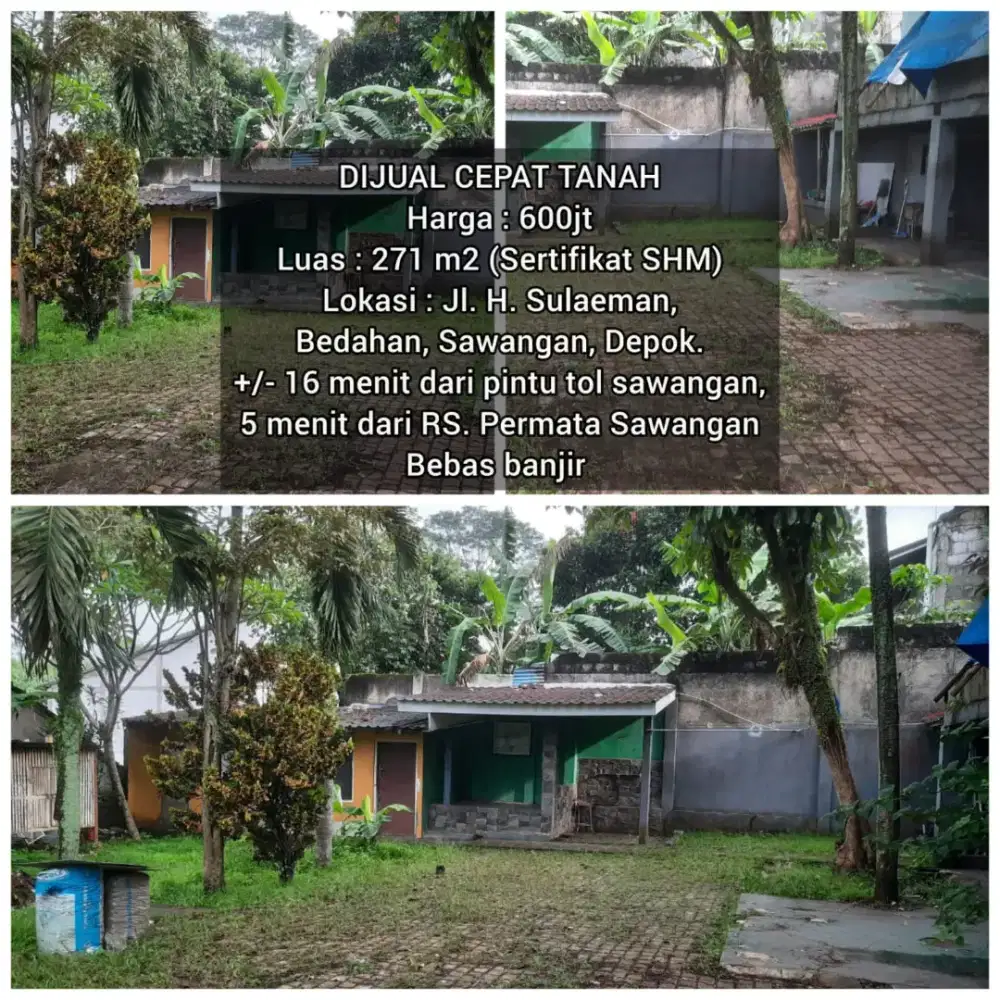 Di Jual Cepat.Tanah Rp.600 jt