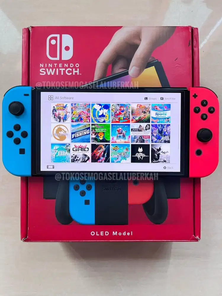 Nintendo Switch Oled 512GB Fullset Fullgame