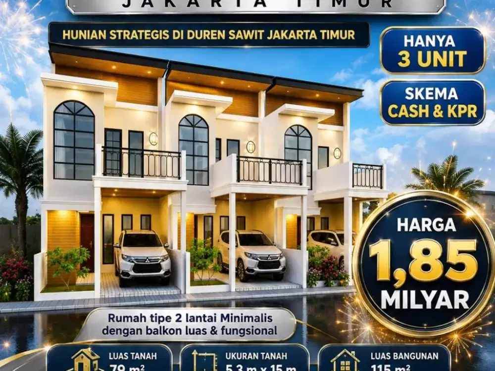 Dijual Rumah Ready, Mewah Murah, 4 Kamar Pondok Bambu Duren Sawit - Nego