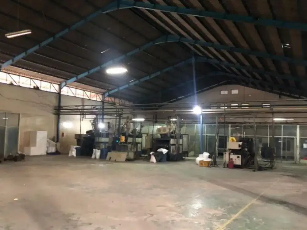 Pabrik Luas Ex Pengolahan Plastik Siap Operasi di Wanasari Cibitung