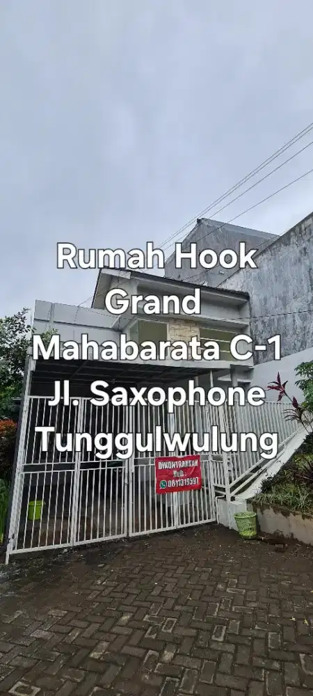 Hook pojok Grand Mahabarata lt 70 m2 Jl. Saxophone Tunggul Wulung