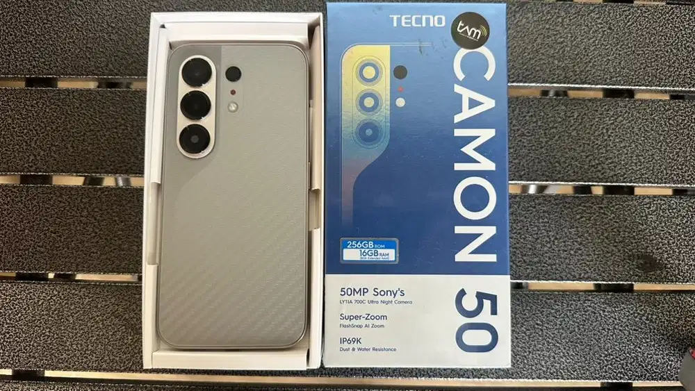 Tecno camon 50 16/256gb bekas bergaransi