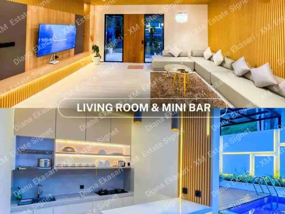 Dijual Villa Dago Resort Fasilitas Kolam renang hangat Full Furnish Aktif Tersewa