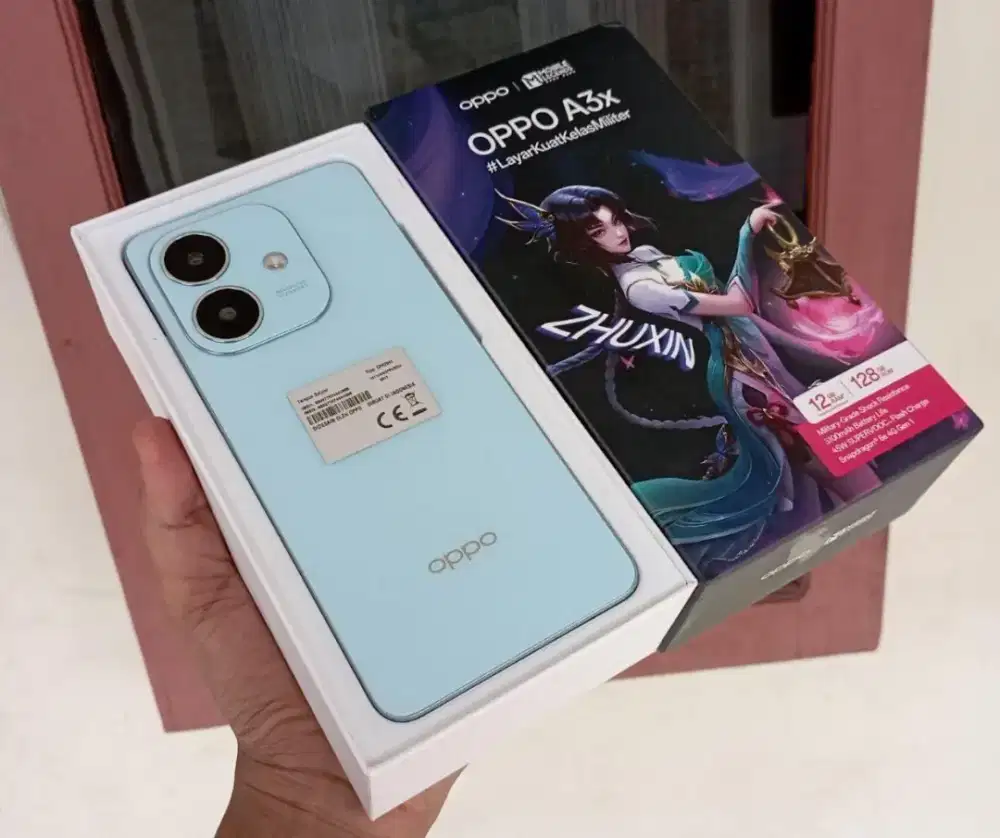 Oppo A3x ram 6/128 fullset mulus