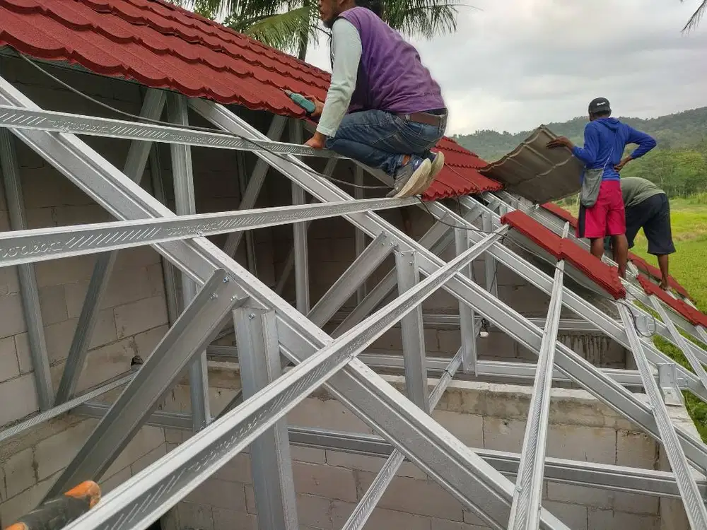 Galvalum Pasang Baja Ringan Ahlinya Rehab Atap Serahkan BIMA TRUSS