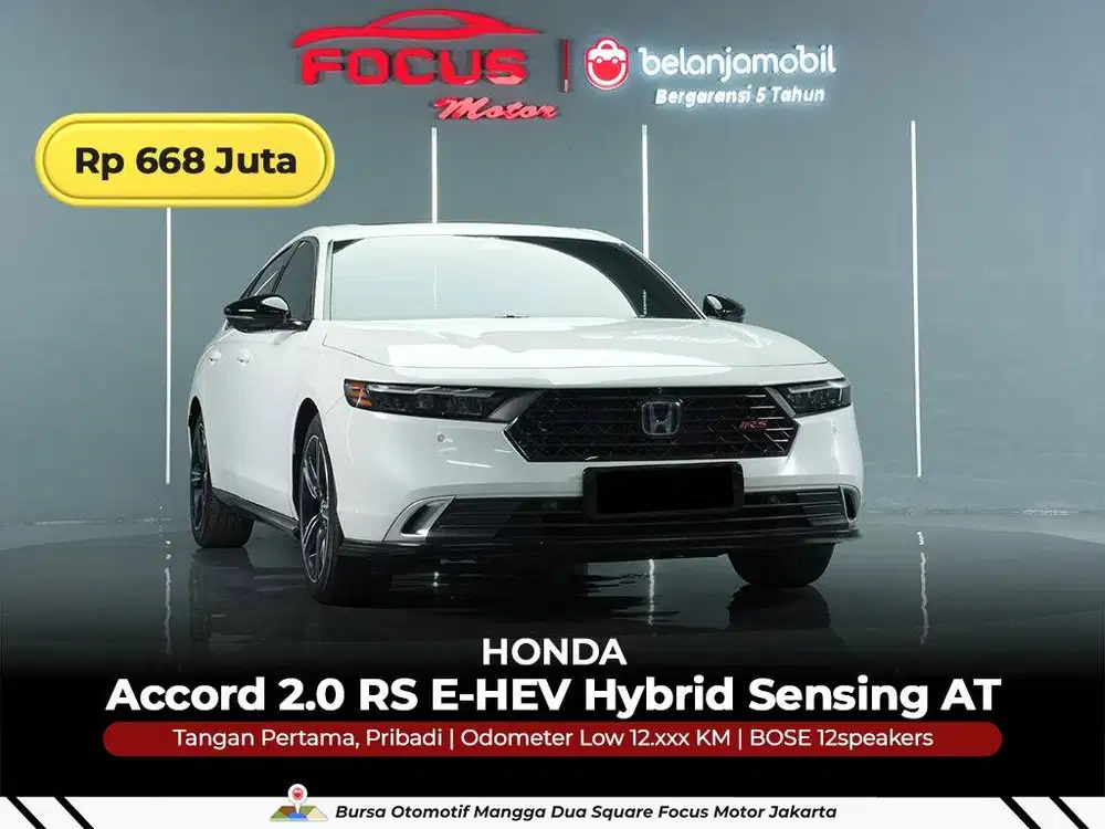 [ KM LOW ] Honda Accord 2.0 RS E-HEV Hybrid Sensing AT 2024/2025