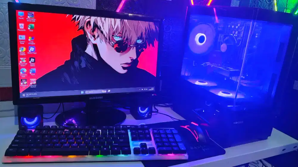 komputer PC gaming full set siap pakai!!