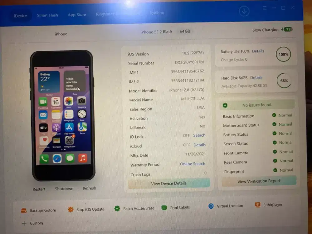 iPhone se 2020 gen 2 64 giga mulus like new