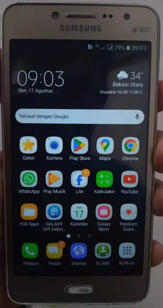 J2 Prime 4G Gold Edition