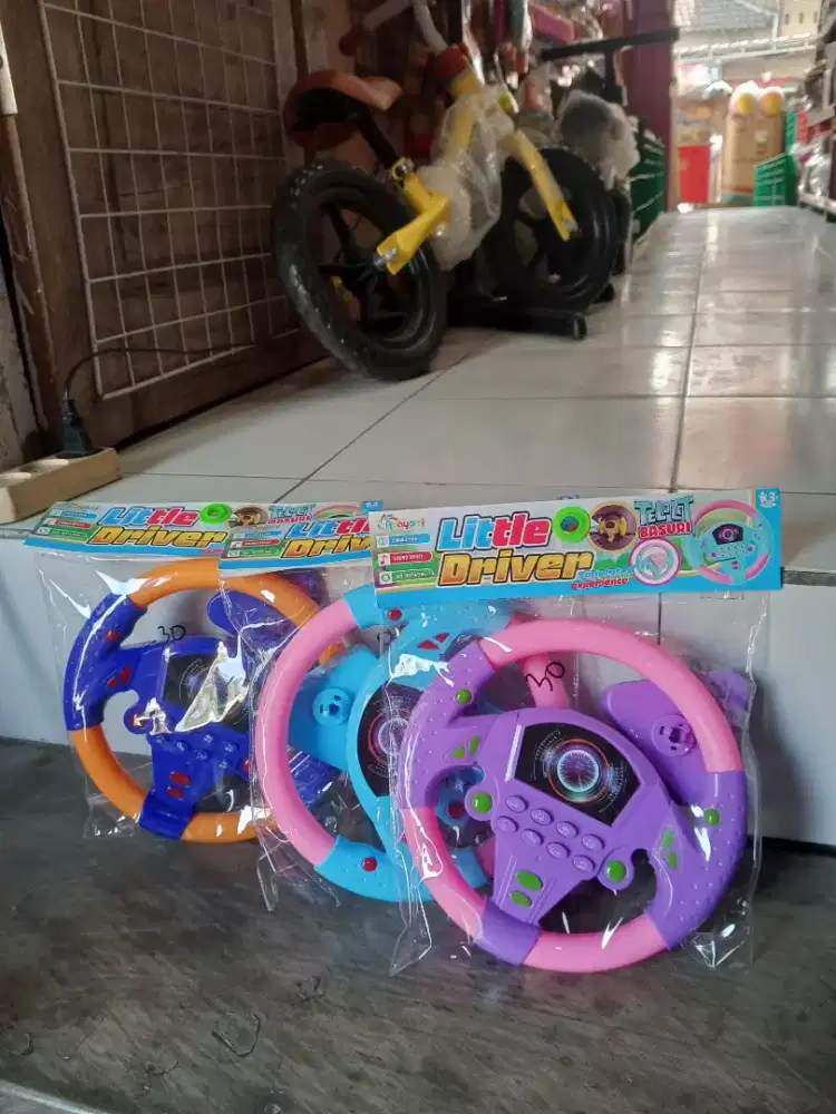 Mainan Anak little driver stir mobil mainan