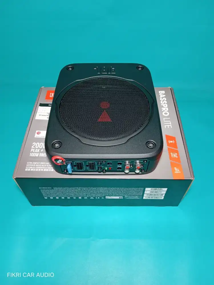 PLES PASANG Subwoofer Kolong Aktip Bawah Jox JBL BASSPRO LITE 200Watt