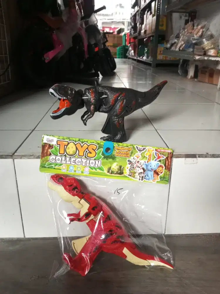 mainan anak dino batre
